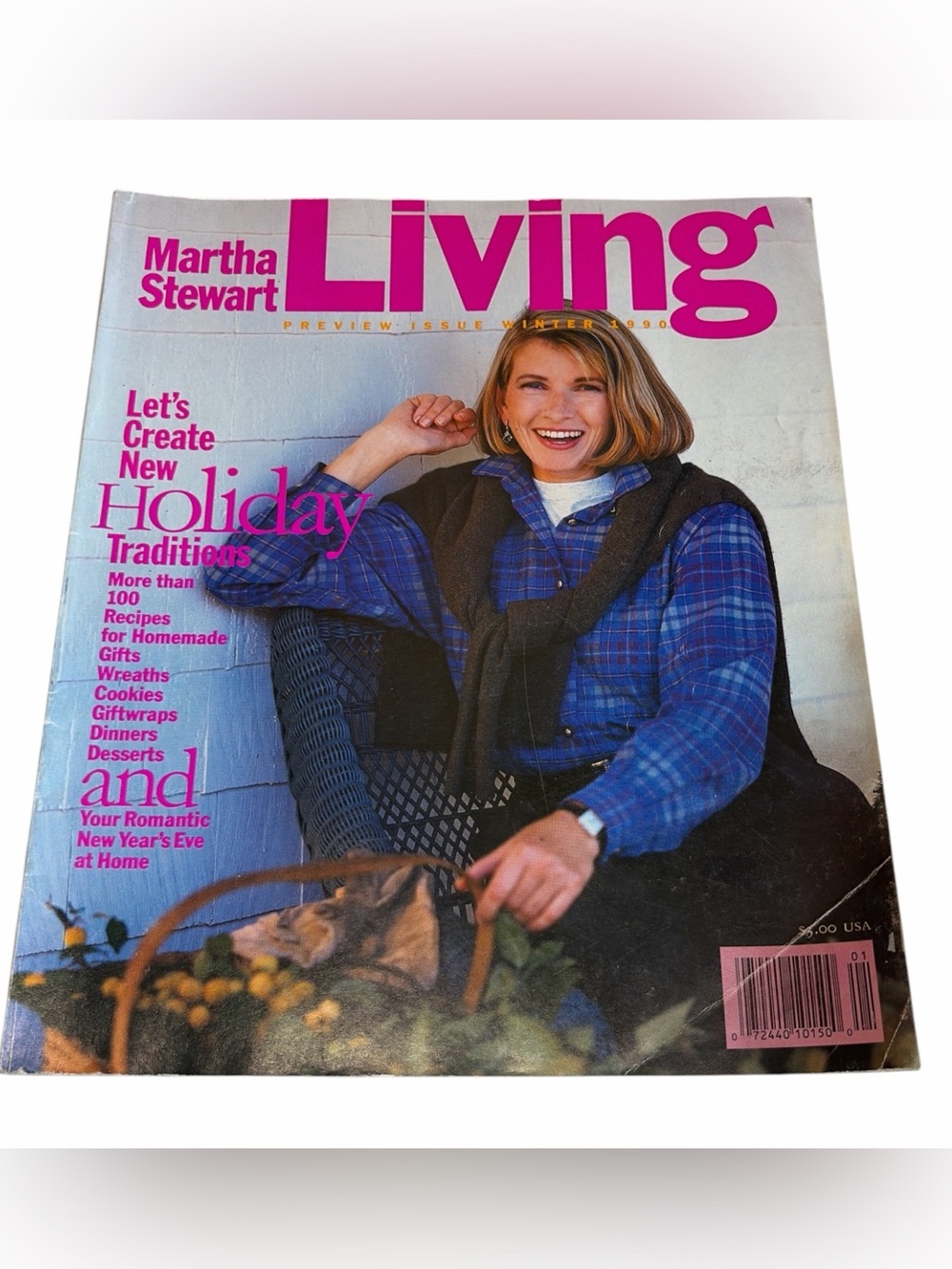 🔥 Martha Stewart Living Preview Issue Winter 1990 First Premiere Magazine Rare🔥